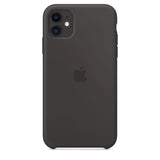 Apple MWVU2ZM/A Silikon Mikrofaser Cover Hülle für iPhone 11 - schwarz