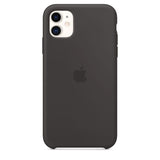 Apple MWVU2ZM/A Silikon Mikrofaser Cover Hülle für iPhone 11 - schwarz