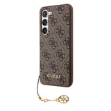 Guess 4G Charms Case Cover für Samsung Galaxy S23 - Braun