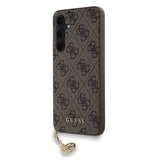 Guess 4G Charms Cover Hülle für Samsung Galaxy A35 5G - Braun