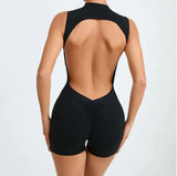 Backless yoga jumpsuit - 10