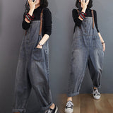 button jeans jumpsuit - 0