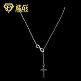 Infinite Faith Pendant – Gold Cross Necklace in 925 Sterling Silver