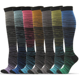 Compression Socks for Sports Performance & Muscle Recovery - Stylish Design