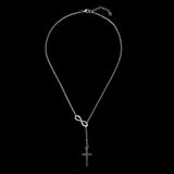 Infinite Faith Pendant – Gold Cross Necklace in 925 Sterling Silver