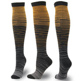 Compression Socks for Sports Performance & Muscle Recovery - Stylish Design