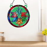 Acrylic Window Hanging Christmas Ornament: Pine Wood Decor Snow