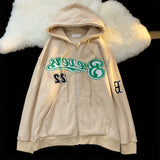 Stylish Letter Embroidery Hoodies for Women in Plus Sizes