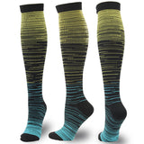 Compression Socks for Sports Performance & Muscle Recovery - Stylish Design