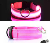 Adjustable Light Up LED Glowing Pet Collar for Dogs & Cats