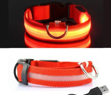 Adjustable Light Up LED Glowing Pet Collar for Dogs & Cats