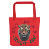 Spacious, Sturdy Tote Bag with print design - 15" x 15", Polyester fabric