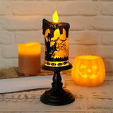 Halloween Skull Candle, Spooky Atmosphere, Eerie deco