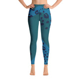 tropical leopard shark yoga leggings - 7