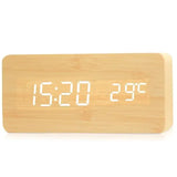 wooden digital alarm clock - 6