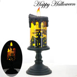 Halloween Skull Candle, Spooky Atmosphere, Eerie deco