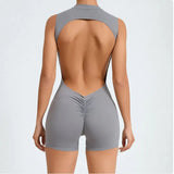 Backless yoga jumpsuit - 3