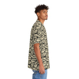 Men's Golden Night Tropical Floral Print Hawaiian Shirt