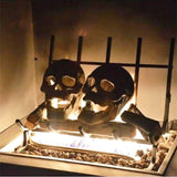 Fire Pit Skull, Halloween heat-resistant, Ceramic flame display