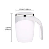 Automatic Stirring Coffee Mug | Rechargeable, Portable, Stainless Steel