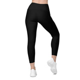 Leggings da yoga del Mar Nero Tropical femminile