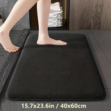 Absorbent Velvet Bathroom Floor Mat