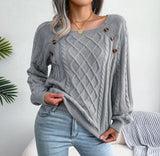 Twist Knit Square Neck Sweater