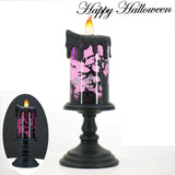 Halloween Skull Candle, Spooky Atmosphere, Eerie deco