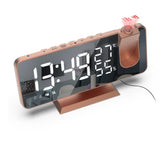 LED Digital Projection Clock with FM Radio & Adjustable Features