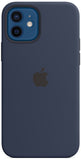 Apple MHL43FE/A Magsafe Silicone Cover Case for iPhone 12 / Pro - Dark Navy Blue