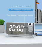 digital mirror projection alarm clock