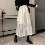 Donne Solid in stile coreano Skirt da donna