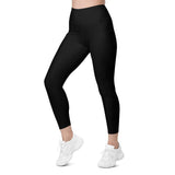 Leggings da yoga del Mar Nero Tropical femminile