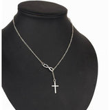 Infinite Faith Pendant – Gold Cross Necklace in 925 Sterling Silver