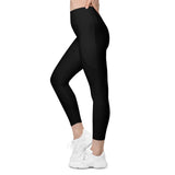 Leggings da yoga del Mar Nero Tropical femminile