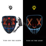 Glowing Halloween Fun: LED Mask for Unforgettable Spooky Nights