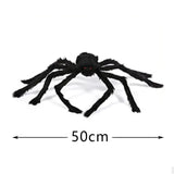 Halloween Giant Black Plush Spider Decoration