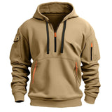 Cotton Dropped Shoulder Hooded Sweatshirt