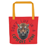 Spacious, Sturdy Tote Bag with print design - 15" x 15", Polyester fabric