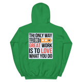 Hoodie with Slogan Print Graphic backside: Fleece, Fashionable, and Cozy