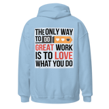 Hoodie with Slogan Print Graphic backside: Fleece, Fashionable, and Cozy