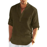 Linen Short Sleeve Shirt – Button Down for Summer Comfort and Casual