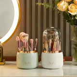 LuxeClean Dome Brush Holder: Stylish, Durable Makeup Organization Solution