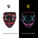 Glowing Halloween Fun: LED Mask for Unforgettable Spooky Nights