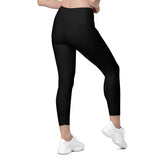 Leggings da yoga del Mar Nero Tropical femminile